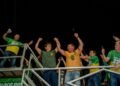 Flávio Bolsonaro discursa em Manaus e promete combater queimadas