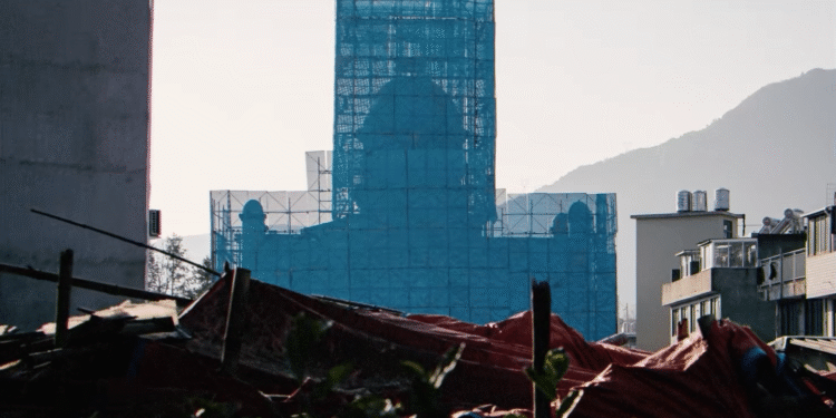 Igreja demolida na China é substituída por parque público